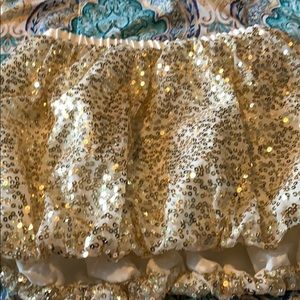 Gold skirt